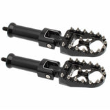 Maxbell Rear Foot Pegs Footpeg Fits for Harley Flfb Flhcs Fxbrs Replace Parts Acc Wide Peg Black