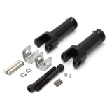 Maxbell Rear Foot Pegs Footpeg Fits for Harley Flfb Flhcs Fxbrs Replace Parts Acc Wide Peg Black