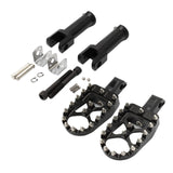 Maxbell Rear Foot Pegs Footpeg Fits for Harley Flfb Flhcs Fxbrs Replace Parts Acc Wide Peg Black