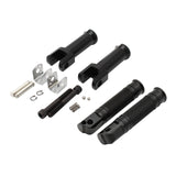 Maxbell Rear Foot Pegs Footpeg Fits for Harley Flfb Flhcs Fxbrs Replace Parts Acc Knurled Pedal Black