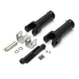 Maxbell Rear Foot Pegs Footpeg Fits for Harley Flfb Flhcs Fxbrs Replace Parts Acc Knurled Pedal Black