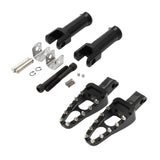 Maxbell Rear Foot Pegs Footpeg Fits for Harley Flfb Flhcs Fxbrs Replace Parts Acc Narrow Peg Black