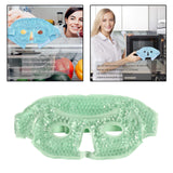 Maxbell Ice Face / Eye Mask Hot Cold Therapy with Plush Backing green