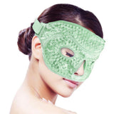 Maxbell Ice Face / Eye Mask Hot Cold Therapy with Plush Backing green