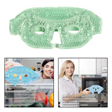 Maxbell Ice Face / Eye Mask Hot Cold Therapy with Plush Backing green