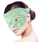 Maxbell Ice Face / Eye Mask Hot Cold Therapy with Plush Backing green