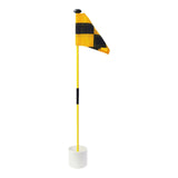 Maxbell Backyard Practice Golf Hole Pole Flag Cup Stick Folding Putting Flagstick Yellow Black