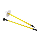 Maxbell Backyard Practice Golf Hole Pole Flag Cup Stick Folding Putting Flagstick Yellow Black