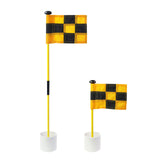 Maxbell Backyard Practice Golf Hole Pole Flag Cup Stick Folding Putting Flagstick Yellow Black