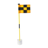 Maxbell Backyard Practice Golf Hole Pole Flag Cup Stick Folding Putting Flagstick Yellow Black