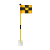 Maxbell Backyard Practice Golf Hole Pole Flag Cup Stick Folding Putting Flagstick Yellow Black