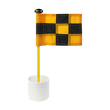 Maxbell Backyard Practice Golf Hole Pole Flag Cup Stick Folding Putting Flagstick Yellow Black