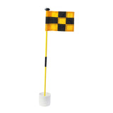 Maxbell Backyard Practice Golf Hole Pole Flag Cup Stick Folding Putting Flagstick Yellow Black