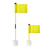 Maxbell Backyard Practice Golf Hole Pole Flag Cup Stick Folding Putting Flagstick Yellow