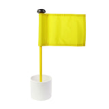 Maxbell Backyard Practice Golf Hole Pole Flag Cup Stick Folding Putting Flagstick Yellow