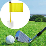 Maxbell Backyard Practice Golf Hole Pole Flag Cup Stick Folding Putting Flagstick Yellow