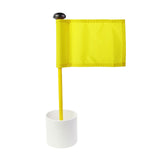 Maxbell Backyard Practice Golf Hole Pole Flag Cup Stick Folding Putting Flagstick Yellow