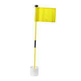 Maxbell Backyard Practice Golf Hole Pole Flag Cup Stick Folding Putting Flagstick Yellow