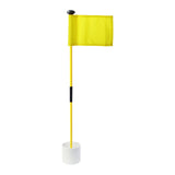 Maxbell Backyard Practice Golf Hole Pole Flag Cup Stick Folding Putting Flagstick Yellow