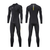 Maxbell Diving Wetsuit Full Length Wet Suit Surf Diving Suit Front Zipper Swimsuit Men XL