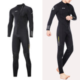 Maxbell Diving Wetsuit Full Length Wet Suit Surf Diving Suit Front Zipper Swimsuit Men XL
