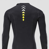 Maxbell Diving Wetsuit Full Length Wet Suit Surf Diving Suit Front Zipper Swimsuit Men XL