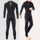 Maxbell Diving Wetsuit Full Length Wet Suit Surf Diving Suit Front Zipper Swimsuit Men XL