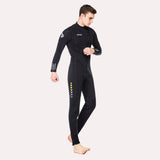Maxbell Diving Wetsuit Full Length Wet Suit Surf Diving Suit Front Zipper Swimsuit Men XL