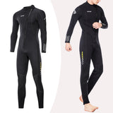 Maxbell Diving Wetsuit Full Length Wet Suit Surf Diving Suit Front Zipper Swimsuit Men XL