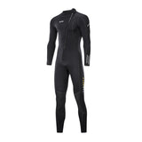 Maxbell Diving Wetsuit Full Length Wet Suit Surf Diving Suit Front Zipper Swimsuit Men XL