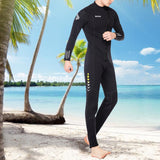 Maxbell Diving Wetsuit Full Length Wet Suit Surf Diving Suit Front Zipper Swimsuit Men XL