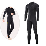 Maxbell Diving Wetsuit Full Length Wet Suit Surf Diving Suit Front Zipper Swimsuit Men XL