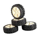 Maxbell 4PCS Wheel Tires for HSP 1/8 Off Road Crawler Truck Model Assembly Parts B