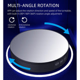 Maxbell Rotating Electric Turntable Display Stand Live Turntable Blue Light