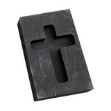 Maxbell Graphite Ingot Mold Crucible for Melting Scrap Copper Jewelry  Small Cross