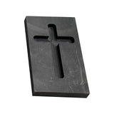 Maxbell Graphite Ingot Mold Crucible for Melting Scrap Copper Jewelry  Small Cross