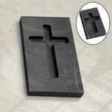 Maxbell Graphite Ingot Mold Crucible for Melting Scrap Copper Jewelry  Small Cross