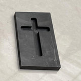 Maxbell Graphite Ingot Mold Crucible for Melting Scrap Copper Jewelry  Small Cross