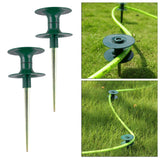 Maxbell 2x Garden Hose Guide Spike for Lawn Plant Protection Gardening Guide Hose