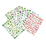 Maxbell New 12 Sheets Football Elements Flag Nail Art Stickers Adhesive Decals DIY