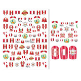 Maxbell New 12 Sheets Football Elements Flag Nail Art Stickers Adhesive Decals DIY