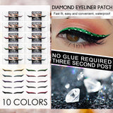 Maxbell Lazy Eyeliner Stickers Eyelid Line Eye Makeup Person Eye Line Strip Sticker Light Purple