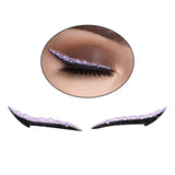 Maxbell Lazy Eyeliner Stickers Eyelid Line Eye Makeup Person Eye Line Strip Sticker Light Purple