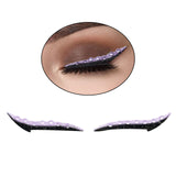 Maxbell Lazy Eyeliner Stickers Eyelid Line Eye Makeup Person Eye Line Strip Sticker Light Purple