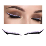 Maxbell Lazy Eyeliner Stickers Eyelid Line Eye Makeup Person Eye Line Strip Sticker Light Purple