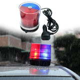 Maxbell LED Strobe Light Rotating Lamps 9.35ft Cord for Vehicle Accessories Red Blue