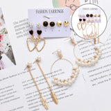 Maxbell 6Pairs Earrings Multiple Women Ear Stud Set Hypoallergenic Wedding Jewelry