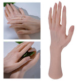 Maxbell Life-Size Female Hand Model Bendable for Jewelry Display Beauty DIY Left