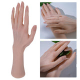 Maxbell Life-Size Female Hand Model Bendable for Jewelry Display Beauty DIY Left