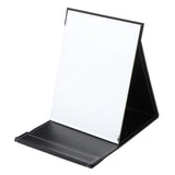 Maxbell Makeup Cosmetic Foldable Countertop Mirror PU Travel Portable Mirror Black